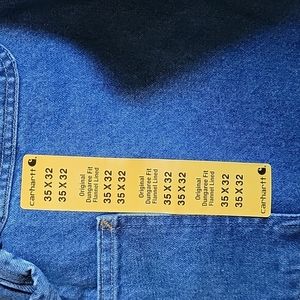 35×32 Carhartt flannel lined jeans